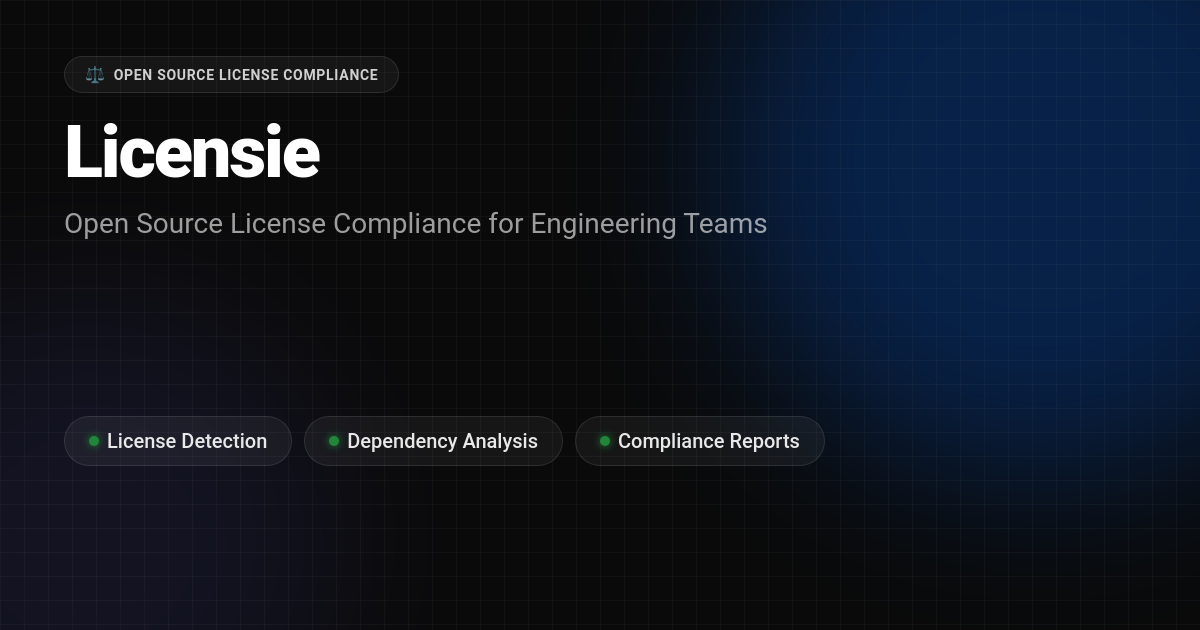 Automate Open Source License Compliance - Licensie