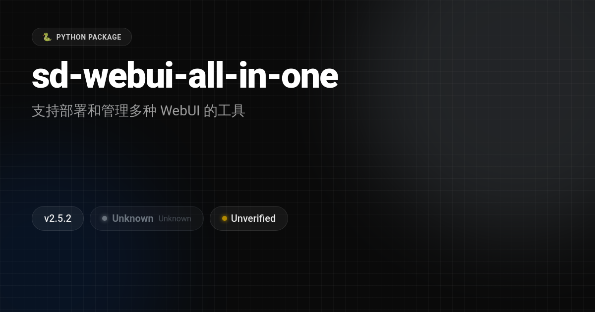 sd-webui-all-in-one - Python Package License - Licensie